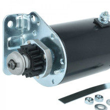 Starter for Briggs Stratton with 16 tooth steel pinion, 11-16 HP, replaces 393499, AM106883, 286702 etc.
