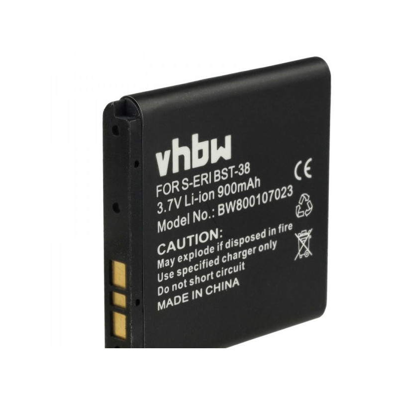 Battery for SonyEricsson like BST-38 etc. 900mAh