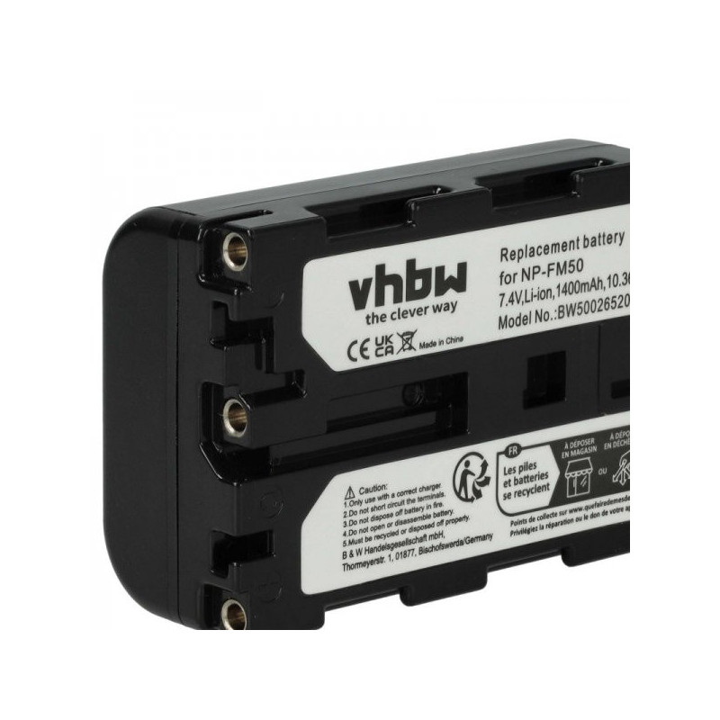 Battery for Sony like NP-FM50 / NP-QM51