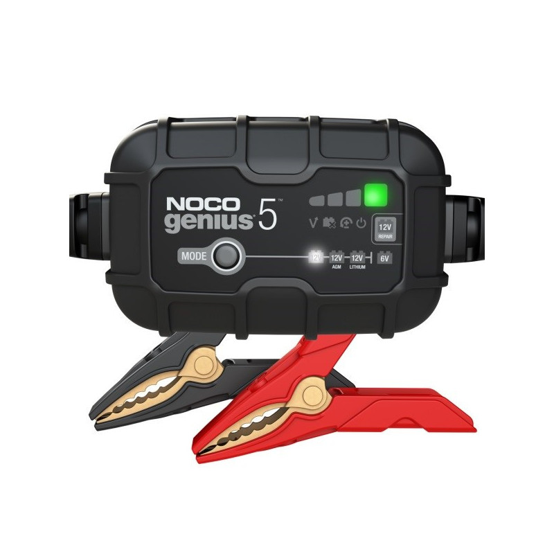 Battery Charger - NOCO Genius5 5A, 6V / 12V with Maintenance Function Battery Charger - NOCO Genius5 5A, 6V / 12V with Maintenance Function