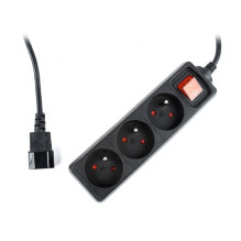 Extension cord - Gembird EG-PSU3F, Black