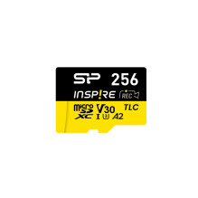 Atminties Kortelė - Silicon Power Inspire 256GB MicroSDXC V30 UHS-I U3 A2 4K + Adapteris