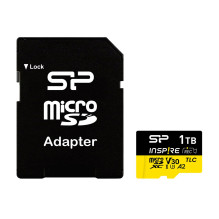 Atminties Kortelė - Silicon Power Inspire 256GB MicroSDXC V30 UHS-I U3 A2 4K + Adapteris