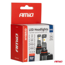 LED automobilių lemputės HYBRID HIR2 serijos 6000K Canbus 60W AMIO-04119