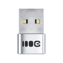 „Plug&Play“ adapteris „Greencell“ 2,4 A USB-A į USB-C duomenų perdavimas, 480 Mbps, 12 W, aliuminis