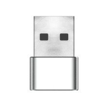 Plug&Play adapter Greencell 2.4A USB-A to USB-C data transfer 480 Mbps 12W aluminum