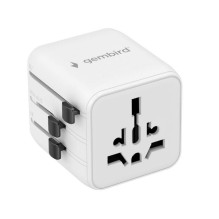 POWER ADAPTER TRAVEL / WHITE TPA-INT-01-W GEMBIRD