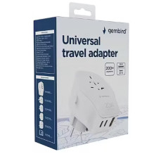 POWER ADAPTER TRAVEL 20W / WHITE TPA-1A2C20-02-W GEMBIRD