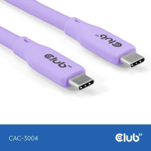 CABLE USB-C TO USB-C 2M / M / M PURPLE CAC-3004 CLUB3D