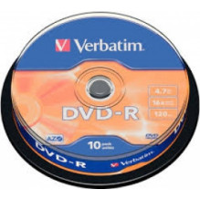 DVD-R AZO Verbatim Matrix 4.7GB 16x 10 vnt. pakuotė su velenu