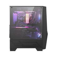 Dėklas, MSI, MAG Forge 100R, MidiTower, neįeina, ATX, MicroATX, MiniITX, juoda spalva, MAGFORGE100R