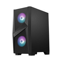 Dėklas, MSI, MAG Forge 100R, MidiTower, neįeina, ATX, MicroATX, MiniITX, juoda spalva, MAGFORGE100R