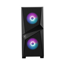 Dėklas, MSI, MAG Forge 100R, MidiTower, neįeina, ATX, MicroATX, MiniITX, juoda spalva, MAGFORGE100R