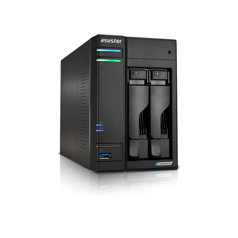 Tinklo Prijungtas Saugojimas - ASUSTOR LOCKERSTOR 2 Gen2 AS6702T Intel Celeron N5105 4GB RAM