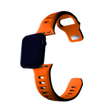 3mk silikoninis laikrodžio dirželis, skirtas Apple Watch 42/44/45/49 mm – oranžinis