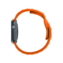 3mk silikoninis laikrodžio dirželis, skirtas Apple Watch 42/44/45/49 mm – oranžinis