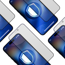 Grūdinto stiklo 3mk Hardglass Matt Max privatumas, skirtas Apple iPhone 15 Pro Max