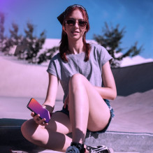 3mk Rainbow Privacy grūdintas stiklas, skirtas Apple iPhone 15 Pro