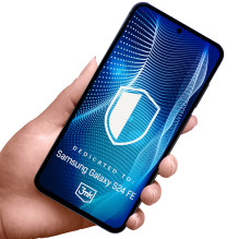 Hibridinis stiklas 3mk FlexibleGlass Pro, skirtas Samsung Galaxy S24 FE Hibridinis stiklas 3mk FlexibleGlass Pro, skirtas Samsung Galaxy S24 FE