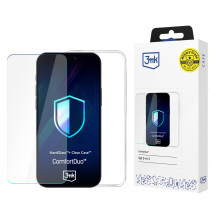 3mk ComfortDuo Clear protective set case + glass for Samsung Galaxy M35 5G - transparent