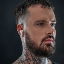 Belaidės ausinės su ANC 3mk HARDY LifePods Pro - baltos