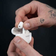 Belaidės ausinės su ANC 3mk HARDY LifePods Pro - baltos