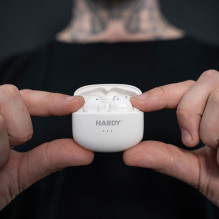 Wireless headphones with ANC 3mk HARDY LifePods Pro - white