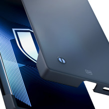 3mk Just20g matinis dėklas, skirtas „Samsung Galaxy S22 Ultra 5G“ – matinės juodos spalvos