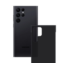 3mk Just20g matinis dėklas, skirtas „Samsung Galaxy S22 Ultra 5G“ – matinės juodos spalvos