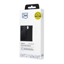 3mk Just20g matinis dėklas, skirtas „Samsung Galaxy S22 Ultra 5G“ – matinės juodos spalvos