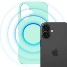 3mk Hardy MagSilicone dėklas Apple iPhone 16 - mėtinis