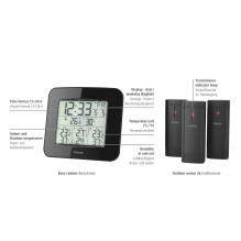 Hama 00186311 Meteorologinė stotis EWS-Trio Black Hama 00186311 Meteorologinė stotis EWS-Trio Black