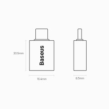 Baseus Ingenuity Series USB Type C to USB-A 3.2 gen 1 adapter blue (ZJJQ000003)