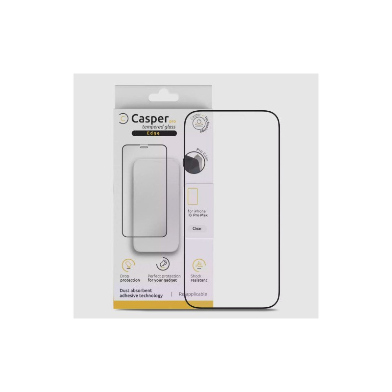 Ekrano apsauga "Casper Pro" Apple iPhone Air (nedūžtantys kraštai) (Blister) Ekrano apsauga "Casper Pro" Apple iPhone Air (nedūžtantys kraštai) (Blister)