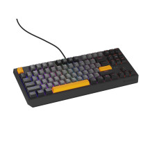 GENESIS Thor 230 TKL keyboard Gaming USB QWERTY Black, Grey, Orange