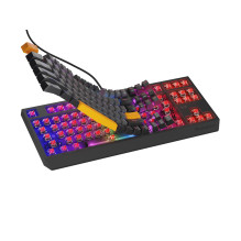 GENESIS Thor 230 TKL keyboard Gaming USB QWERTY Black, Grey, Orange