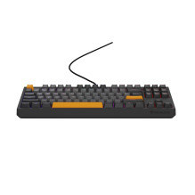 GENESIS Thor 230 TKL keyboard Gaming USB QWERTY Black, Grey, Orange