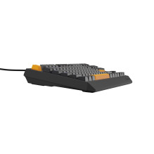GENESIS Thor 230 TKL keyboard Gaming USB QWERTY Black, Grey, Orange