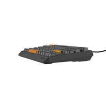 GENESIS Thor 230 TKL keyboard Gaming USB QWERTY Black, Grey, Orange