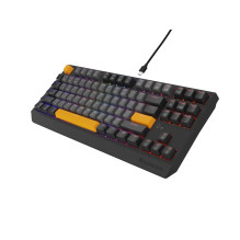 GENESIS Thor 230 TKL keyboard Gaming USB QWERTY Black, Grey, Orange