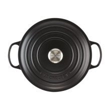 Virtuvės Indai - Le Creuset Signature Keptuvė 22cm Apvalaus Ketaus Juoda