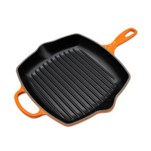 Virtuvės Indai - Le Creuset Signature Kvadratinė Grilio Keptuvė 26cm Indukcinė Indaplovėje Saugoma Raudona