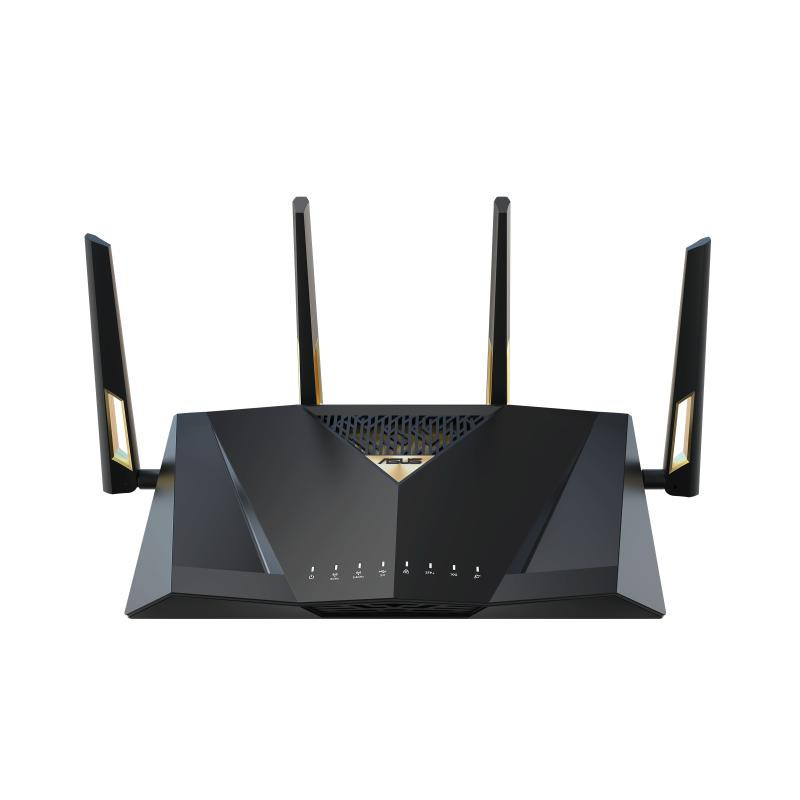 Belaidis Maršrutizatorius - ASUS RT-BE88U Dual-Band WiFi 7 7200 Mbps 9 LAN Portai