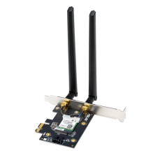 Tinklo Plokštė - ASUS PCE-BE6500 WiFi 7 PCIe 2.8 Gbps Bluetooth 5.4 WPA3