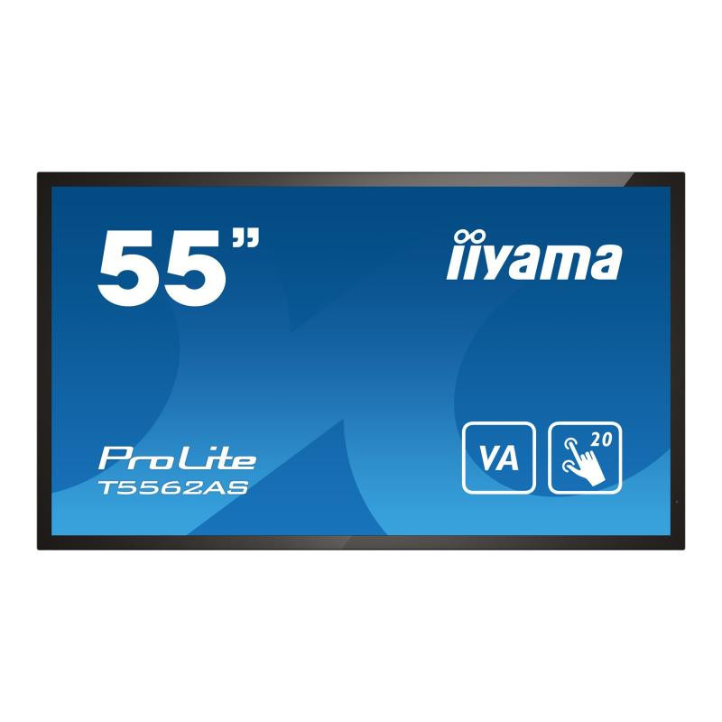 Skaitmeninis Informacijos Ekranas - Iiyama ProLite T5562AS-B1 55" 4K Multi-Touch 24 / 7 Skaitmeninis Informacijos Ekranas - Iiyama ProLite T5562AS-B1 55" 4K Multi-Touch 24 / 7