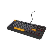 GENESIS Thor 230 TKL žaidimų klaviatūra USB QWERTY juoda, pilka, oranžinė