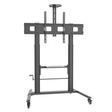 Techly ICA-TR230 multimedia cart / stand Black Flat panel
