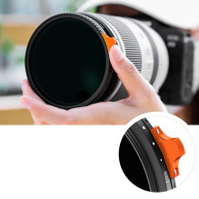 Fotoaparato Filtras - K&amp;F Concept NDX Fader ND2-ND400 82mm Reguliuojamas ND Filtras