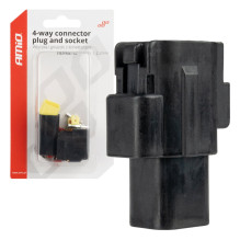 Vandeniui atsparių elektros jungčių rinkinys 4 kontaktų 2,2 mm AMIO-04348