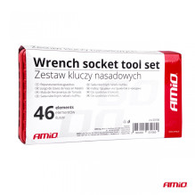 Zestaw narzędzi kluczy nasadowych klucze nasadowe AMIO-03136